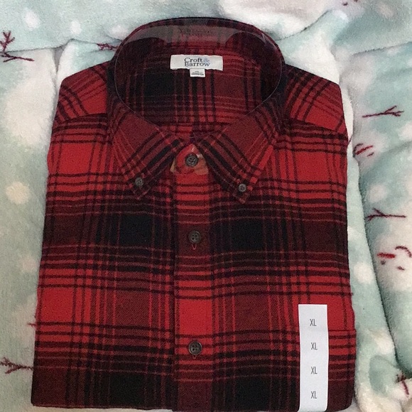 Croft & Barrow Extra Soft Flannel Shirt - Picture 1 of 4